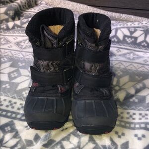 Kids Black Snow Boots - Unbranded